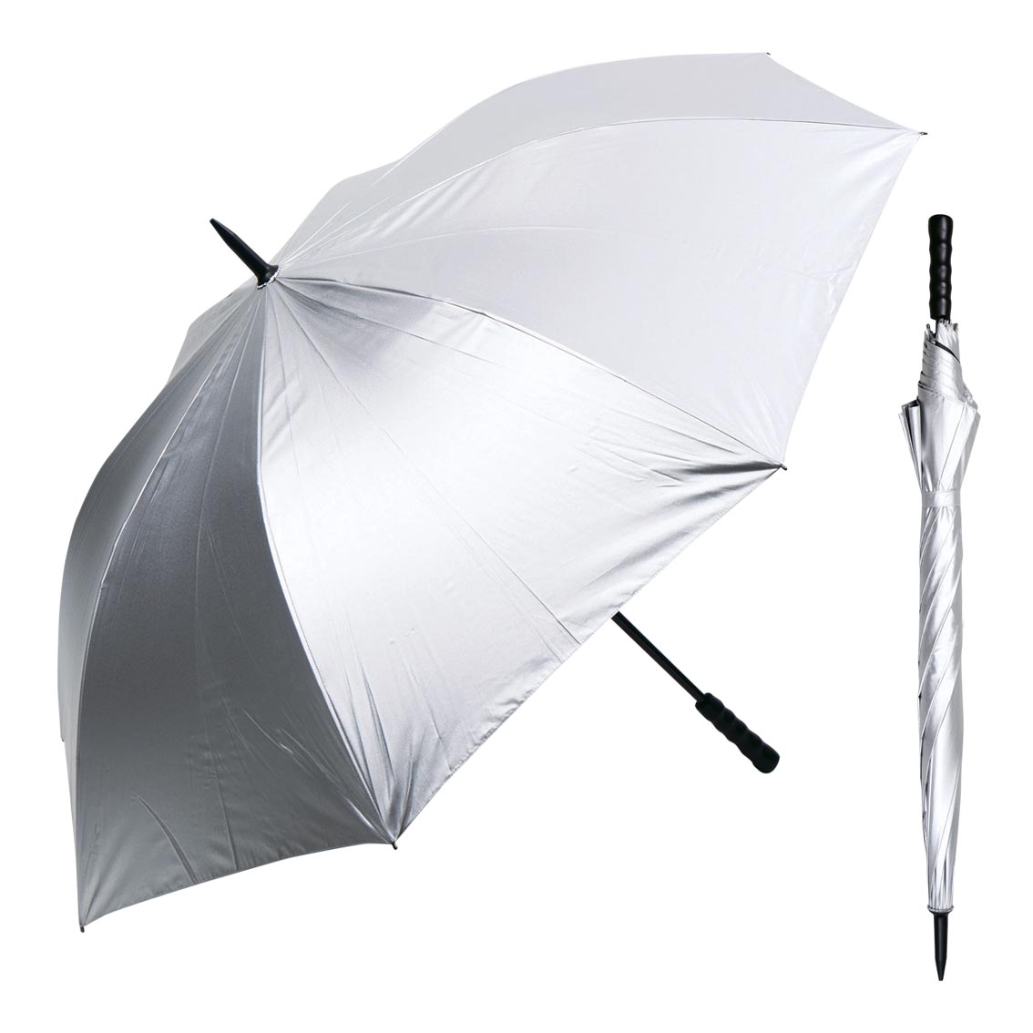 シルバーコーティング75cmゴルフ傘　(H-1546)